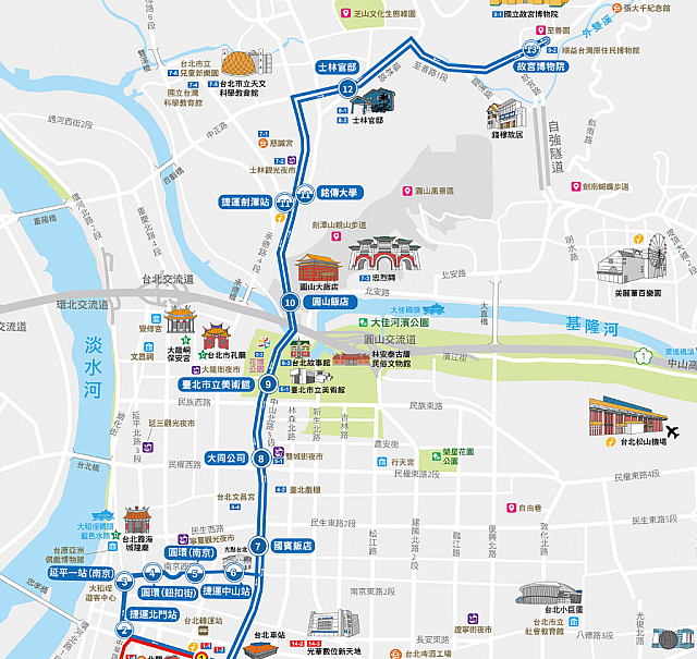 ブルーライン路線図
