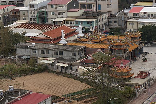 窓から護國寺が見えます