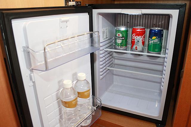 このタイプのお部屋から冷蔵庫の中のドリンクが無料に！