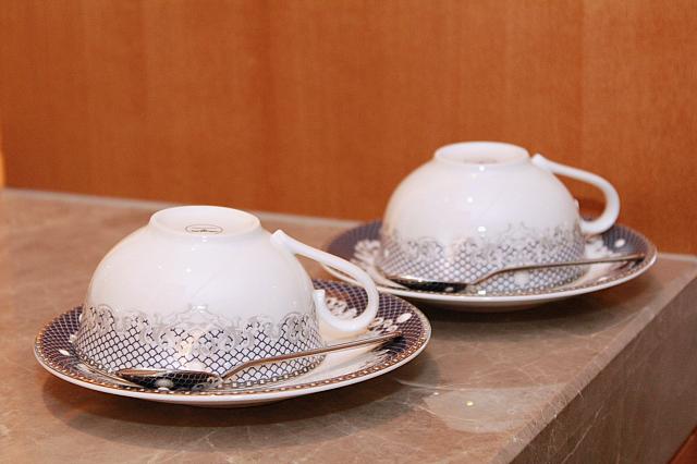 ティーカップもちょっと豪華に！