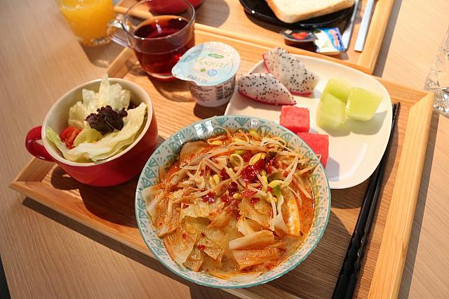 作ってもらったばかりの美味しい麺
