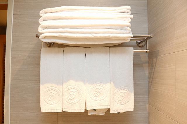 人数分用意されているタオル