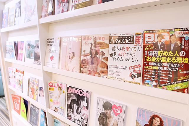 豊富な雑誌量