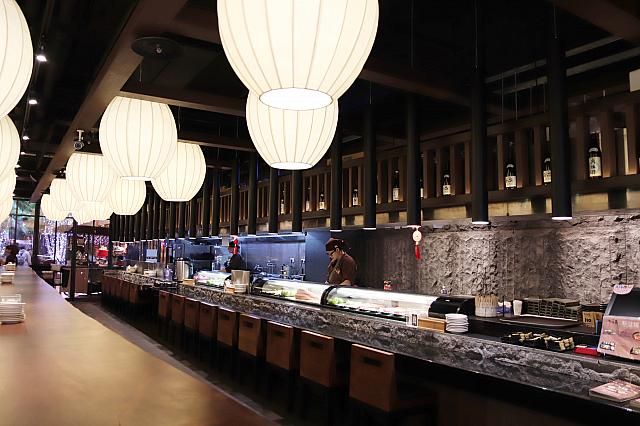 お洒落な日本料理ブース