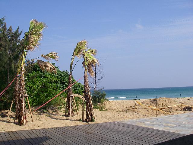 海は青く砂は白く