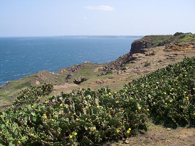 周辺は切り立った壁