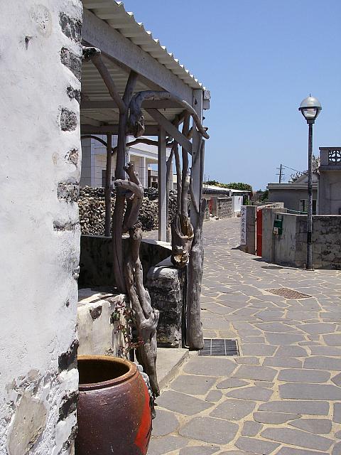 流木と組み合わせたお店