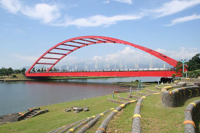 景色が美しい宜蘭の親水公園。