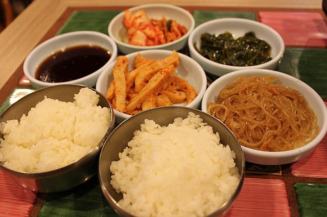 いっぱい食べるぞ！ナムル＆白飯