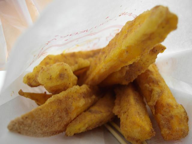 ナビはさつまいものフライを注文！美味～～