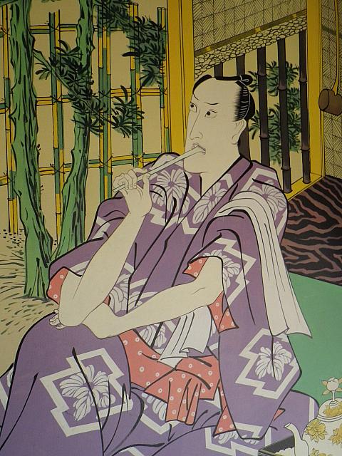 壁に描かれた絵は、日本風～。
