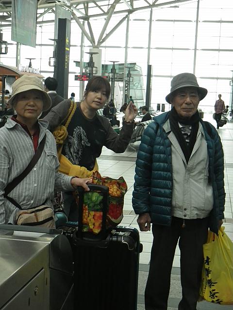 3人は台北へ。私とはお別れ。妹よ、あとは頼んだ！