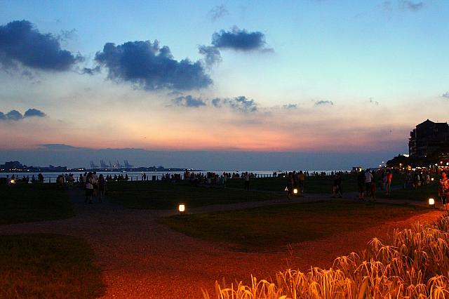 夕焼けも