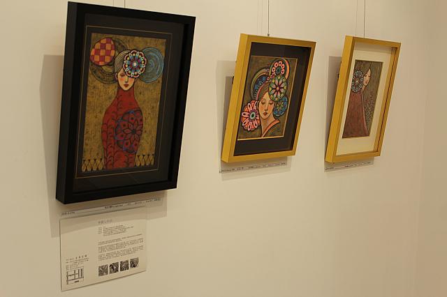女性イラストレーター・中沢しのぶさんの作品も展示されていました