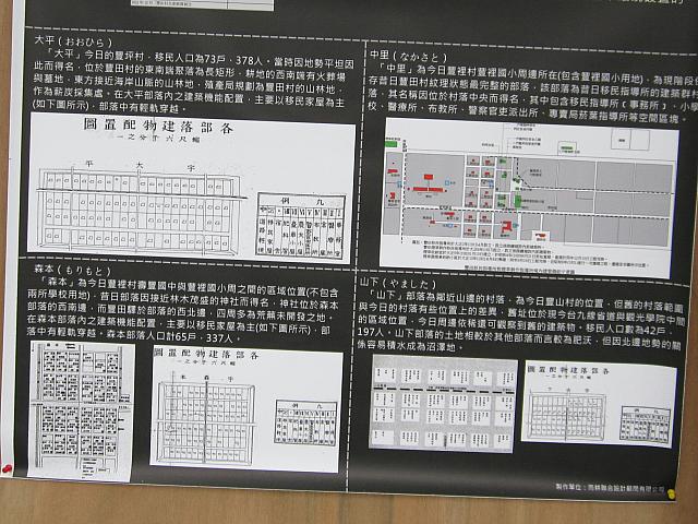 当時の豊田村にあった4つの部落の名前。