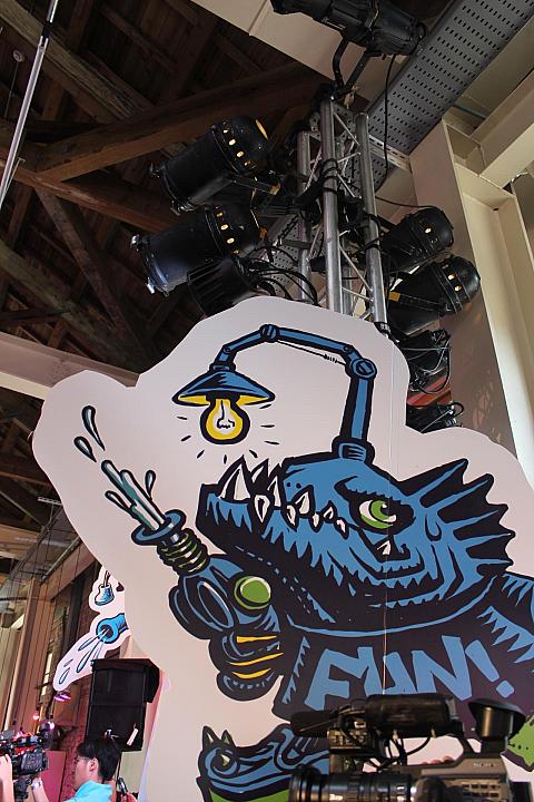 パネル展示もされていました～。こちらは「水槍燈籠魚」。日本語にすると…水力採掘アンコウ？