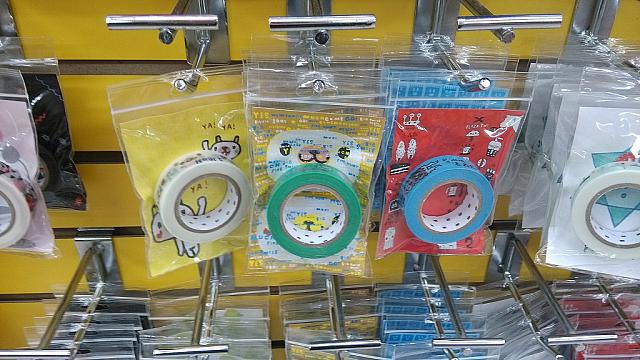 光南でよく見かけるこのキャラクターもマスキングテープに大変身☆