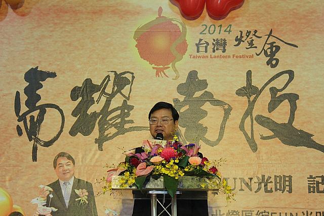 張錫聰觀光局副局長も今までにないランタンフェスティバルを楽しんで欲しいということをアピール！正式なスタートは2/14ですが、2/7から北区のランタンの点灯を開始します。その内容はというと・・・・