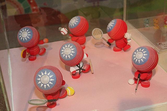 国旗君がスポーツをしていました