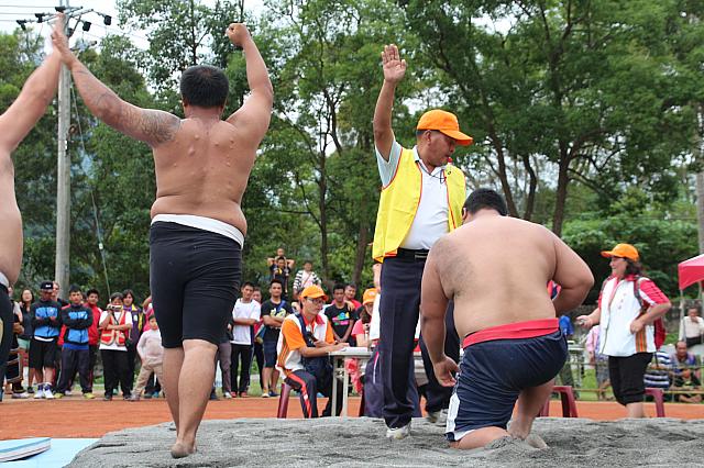 一人目は延平郷の勝ち