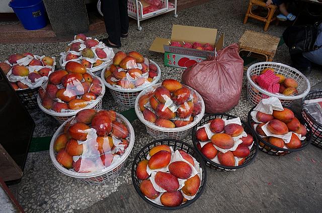 籠に入って売られているマンゴーちゃん