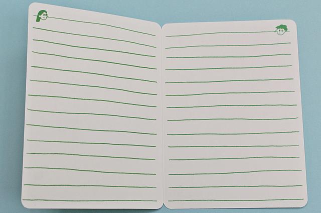 線が引いているので文字を書きやすいですよね～