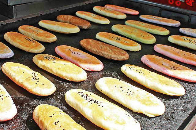 焼くとプクっと膨らんできます