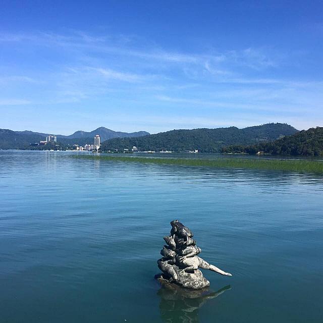 9匹のかえるだから「九蛙」とも呼ばれています<br>画像提供：交通部觀光局日月潭國家風景區管理處