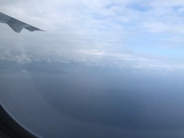 国際線に比べて低い高度を飛ぶので東海岸の様子が見渡せます