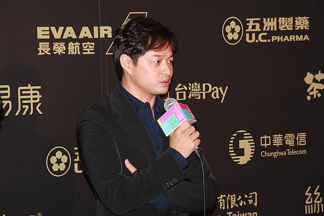 会場中の注目をさらう、熱いメッセージを発信した鄭有傑監督。