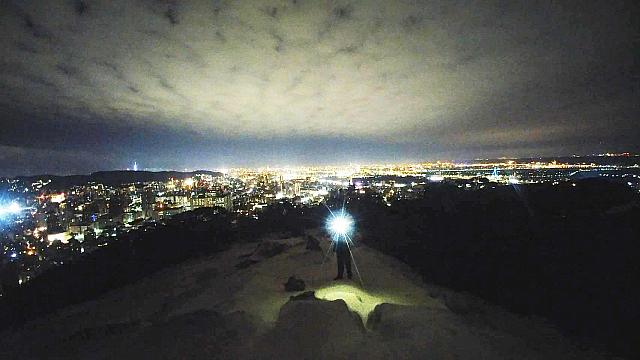 一緒に行った友人が撮影した夜景は、もっと綺麗でビックリ！