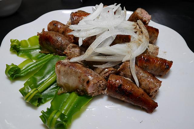 弾力があって歯ごたえが違う原住民風ソーセージ