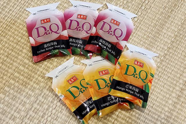 こんにゃくゼリーは自分用にもよく買って食べています！ライチやマンゴーなど台湾らしい味も◎