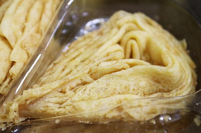 円筒形のものとは食感が違いました
