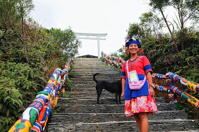 客家花布が使われた原住民の服！