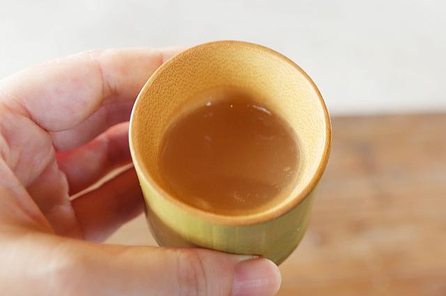 集落特製アワのお酒、小米酒をソーダで割ってレモンを加えたもの。美味過ぎる～♡