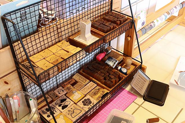 専用スタンプとマステ
