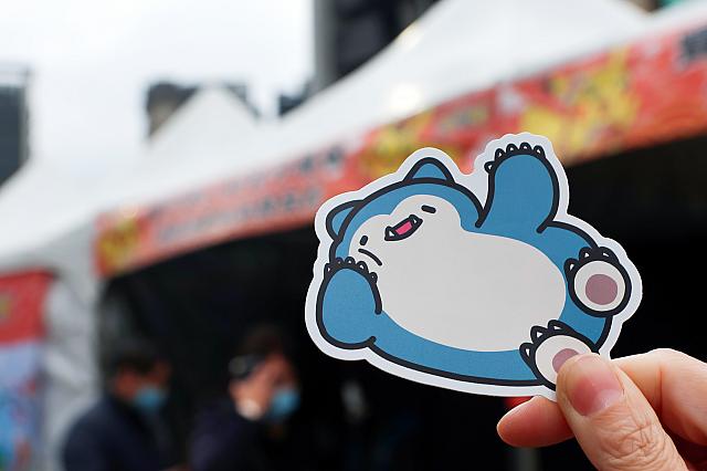 カビゴンシール、かわいい♡