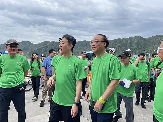 開会式の準備をしていたところ周りがざわつき始めて……現れたのは、交通部觀光署の陳世凱部長でした。