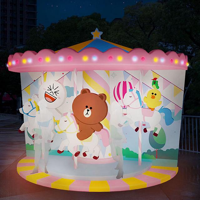 2.「星光旋轉木馬」17:30～23:00 府中廣場