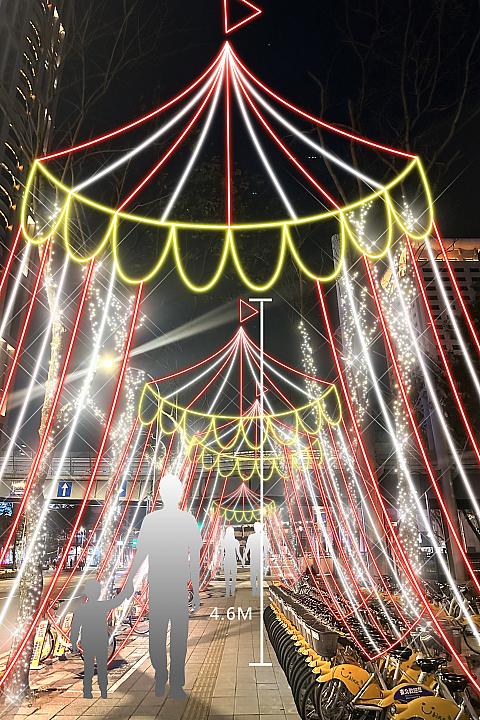 3.「馬戲棚大道」17:30～23:00 新府路人行道