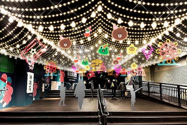 8.「星光LINE大道」17:30～23:00 板橋車站B1連通道