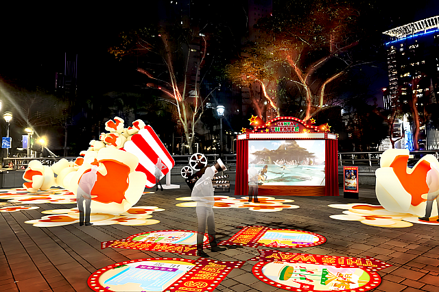 7.「Popcorn戲院」17:30～23:00 市民廣場(縣民大道と新站路の交差点付近)