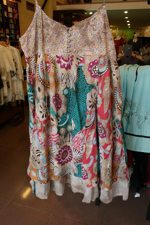 コットンシルクワンピース45ドル