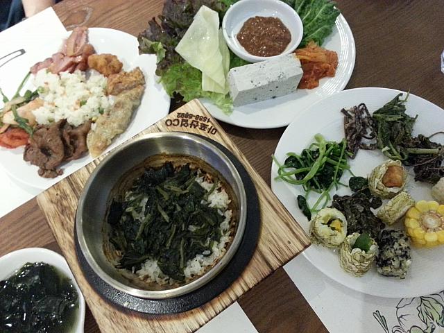 一山にあるナムルや野菜中心のビュッフェレストラン