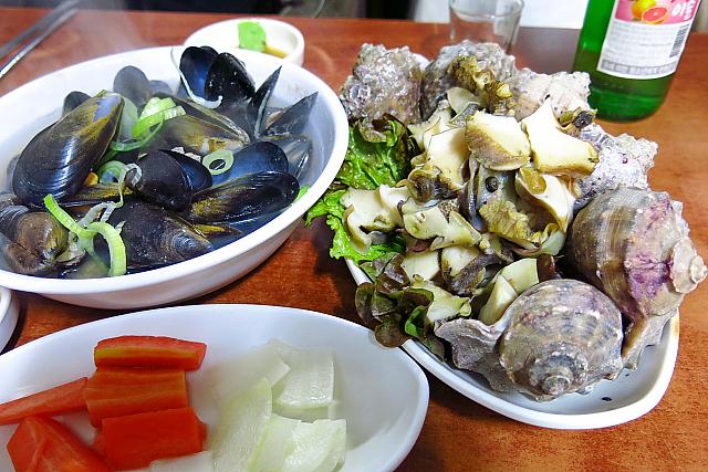 ちょっとマニアック海産物もいっぱい！？西村の世宗マウル飲食文化通りでもっとも人気の海鮮飲み屋！