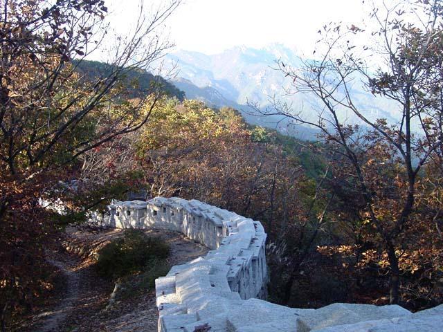 北漢山国立公園内にある朝鮮時代に築城された山城