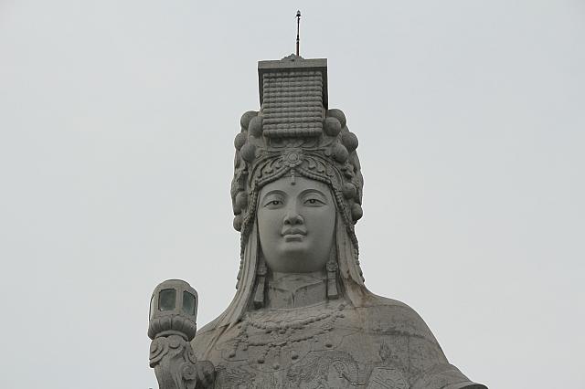 南竿でひと際高くそびえる像が、媽祖の像