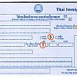 タイの出入国時提出書類