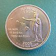 ハワイ州記念25セント硬貨にはカメハメハ大王とハワイ州のモットーが